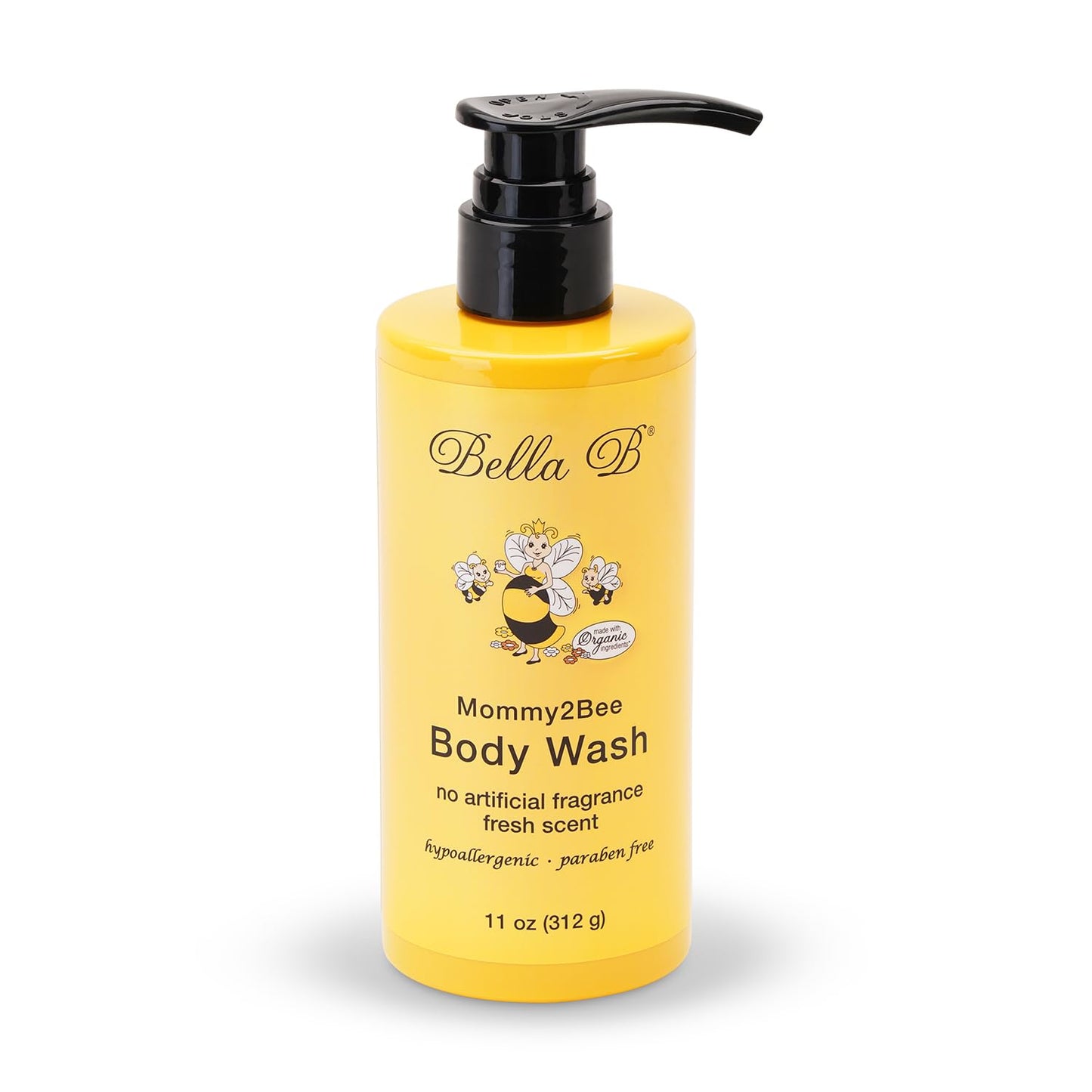 Bella B Mommy2Bee Body Wash 11oz - Pregnancy-Safe, Organic Formula for Fresh, Clean Skin