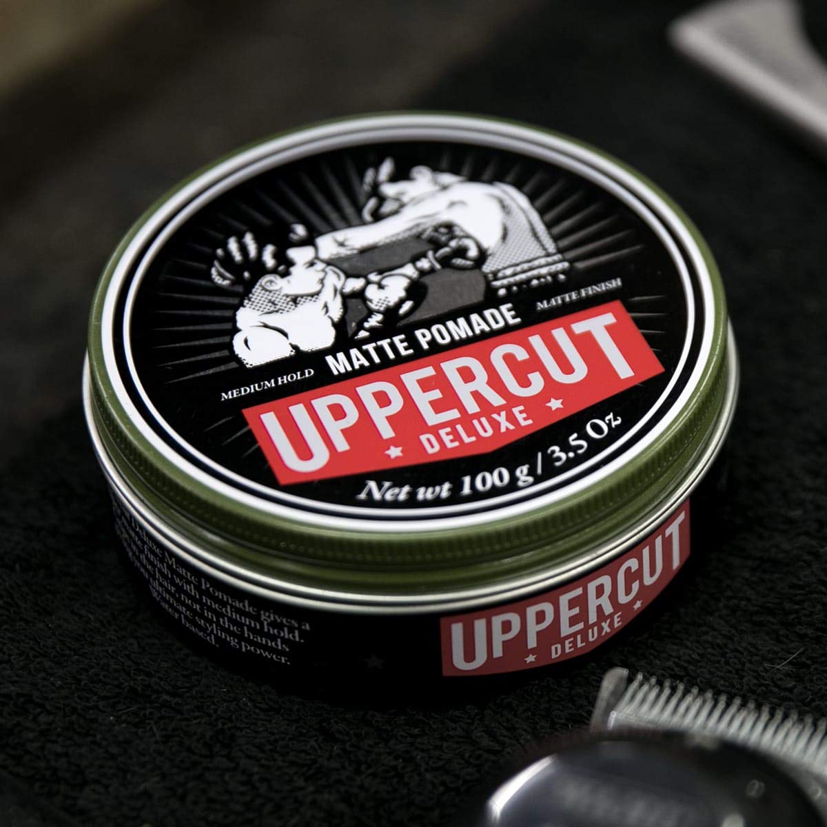 Uppercut Deluxe Matte Hair Pomade - Strong Hold & Natural Finish | 3.5 Ounces