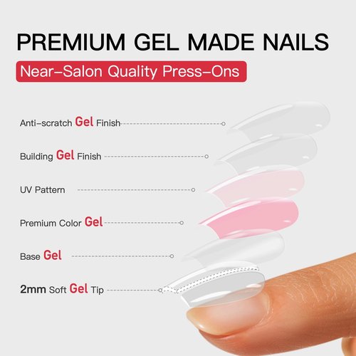 Curvlife 30pcs Press on Nails, Short Square Acrylic Fake Nails with Wine Red Glitte Apricot Design Full Cover False Glossy Nude Artificial for Women