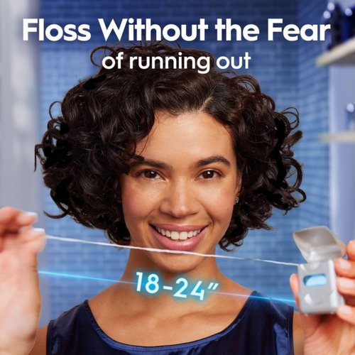 Oral-B Glide Dental Floss - Shred Resistant & Gentle on Gums - Cool Mint Flavor, 40 M, 3 Count