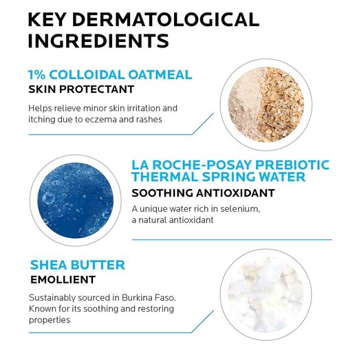 La Roche-Posay Lipikar Eczema Cream - Soothing Relief Lotion for Sensitive Skin | Moisturizer with Colloidal Oatmeal
