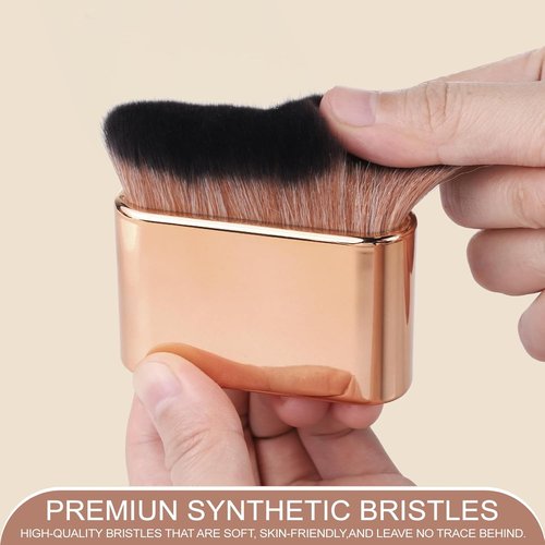 KINGMAS Self Tanner Brush - Soft Vegan Kabuki Makeup Brush for Flawless Tanning & Blending