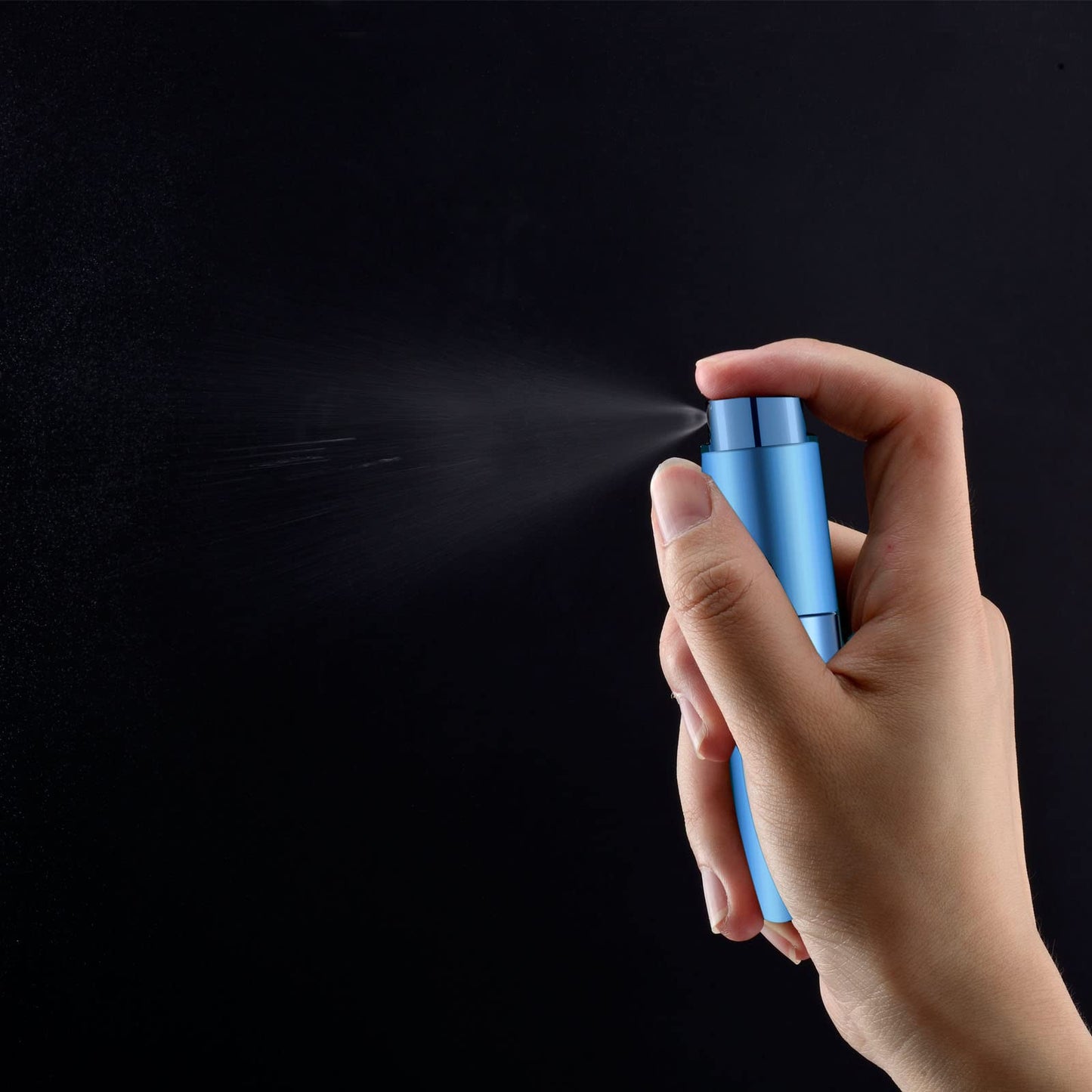 Lil Ray 8ml Portable Mini Perfume Atomizer(7 PCS) Refilable Empty Small Spray Bottle with Lifting Nozzle for Travel, Pocket Cologne Sprayer (7 Colors)