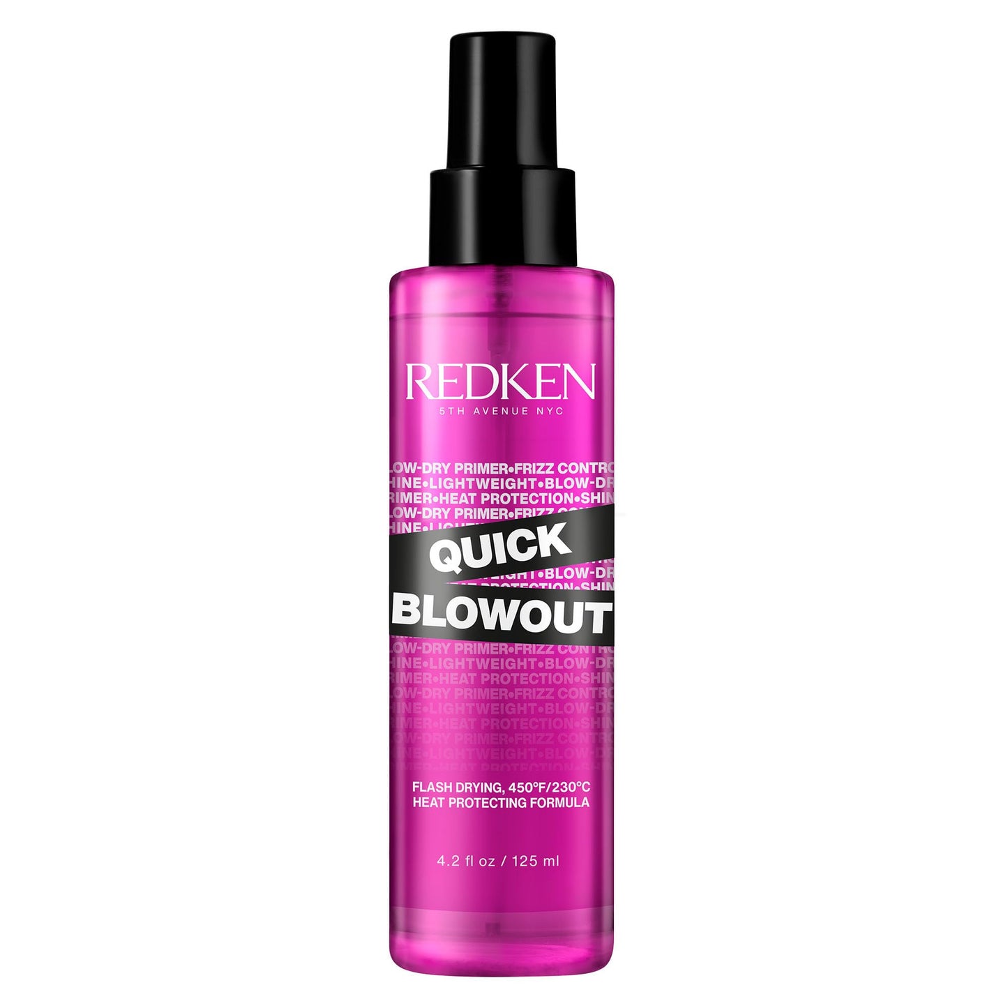 Redken Quick Blowout Heat Protectant Spray | Smooths & Adds Shine | Lightweight Blowdry Styling Primer & Heat Protection for Blowouts | For All Hair Types