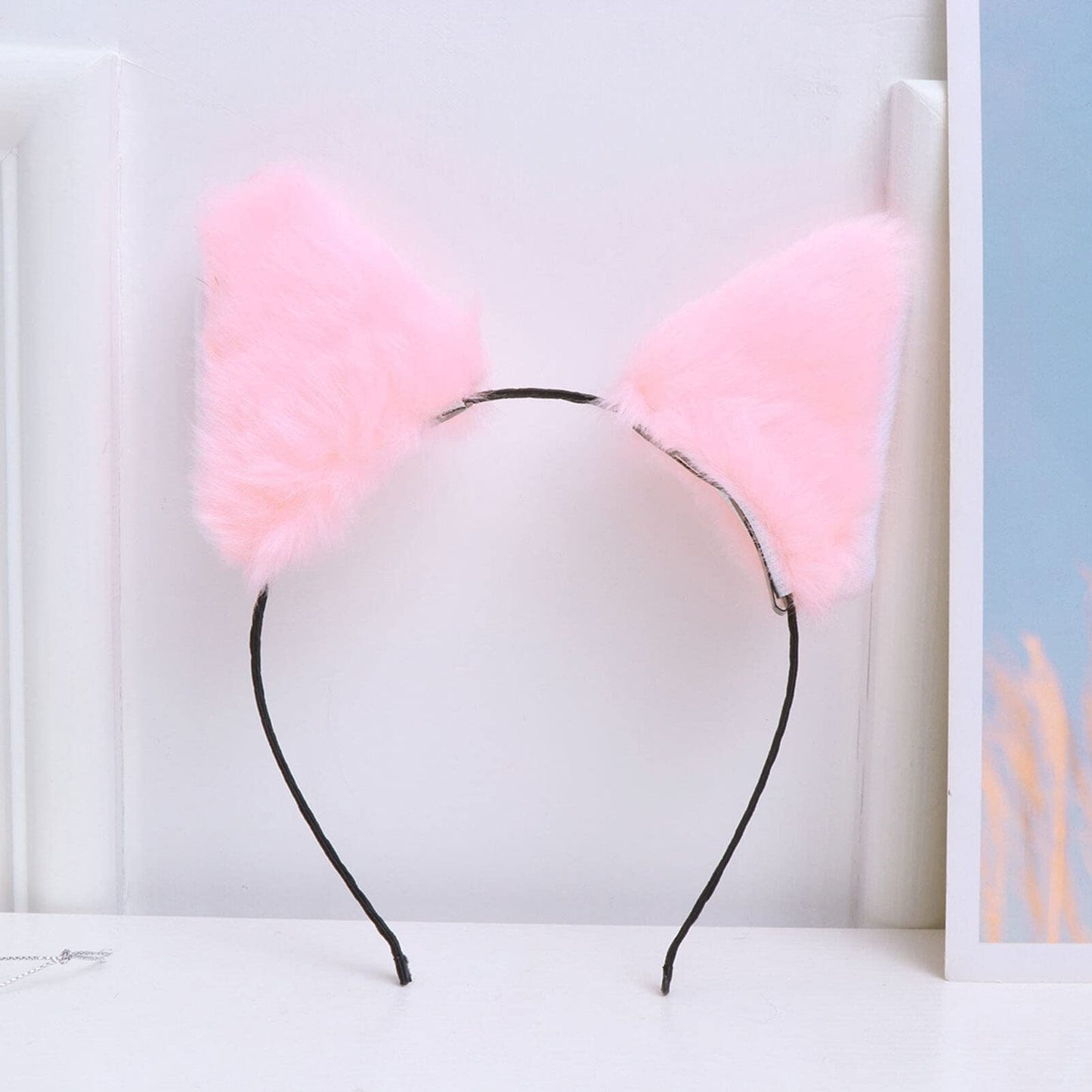 PartyKindom Hairband with Ears Kids Party Headwear Fluffy Cat Ears Headband Cat Ears Headband Cat Ears Halloween Women Cute Plush Party Hair Hoop Fox Ear Headband Toddler Animal Puppy