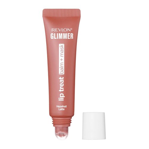 Revlon Glimmer Lip Treat Balm - Overnight Peptide Hydrating Lip Mask, 006 Hazelnut Latte, 0.4 fl oz