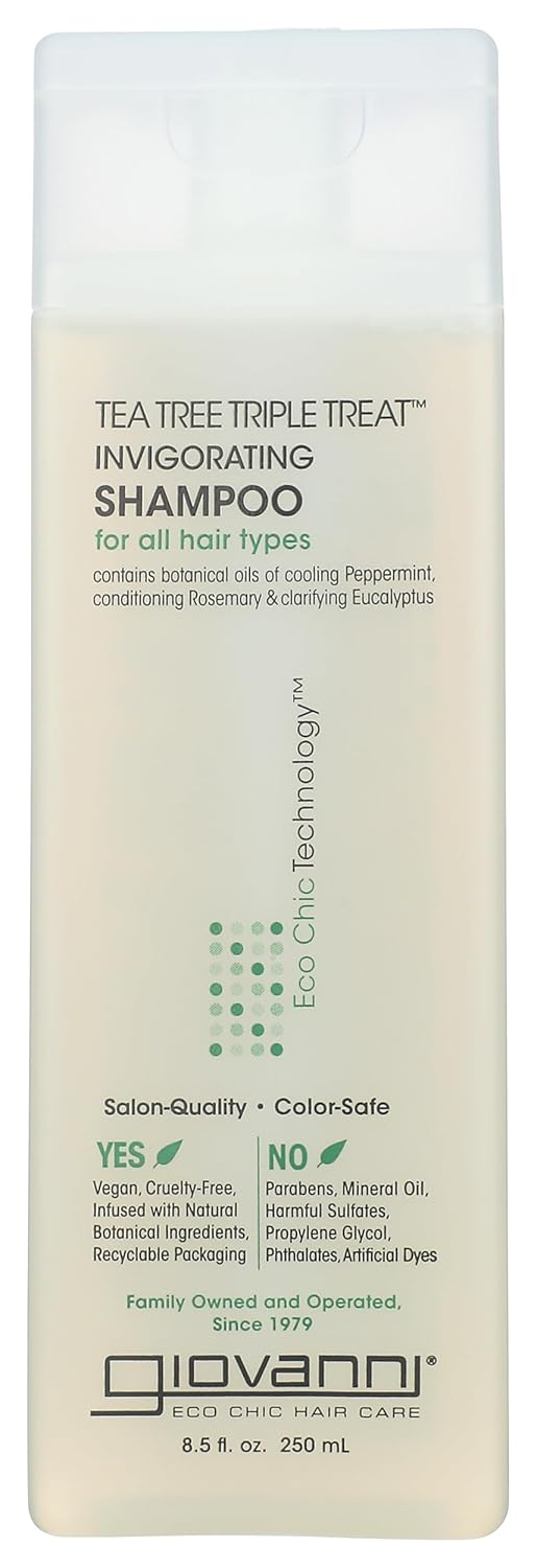 Giovanni Invigorating Shampoo - Tea Tree Infusion for Healthy Scalp | 8.5 oz