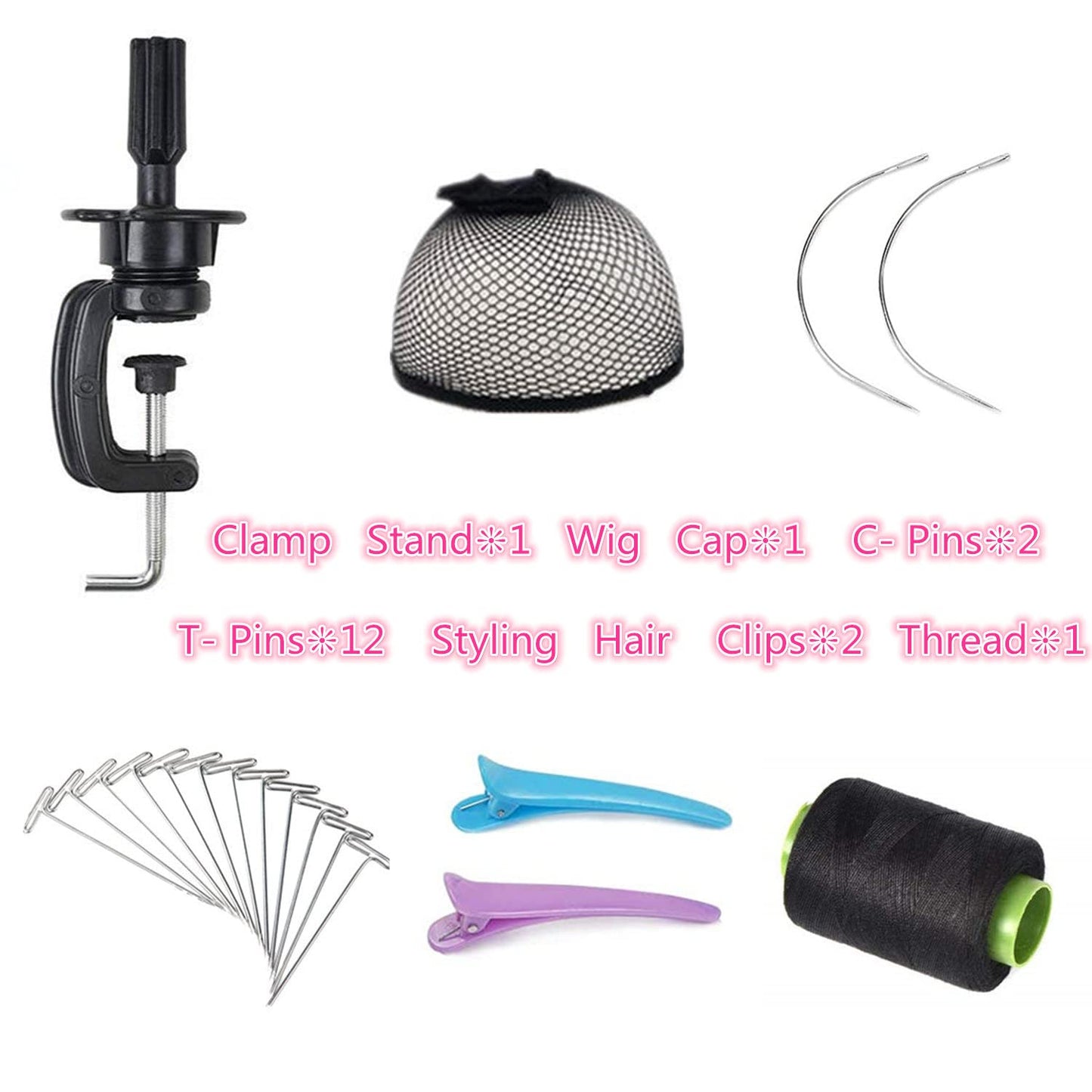 Wig Head 23Inch Canvas Block Head Wig Stand with Mannequin Head for Making Wigs Display Styling