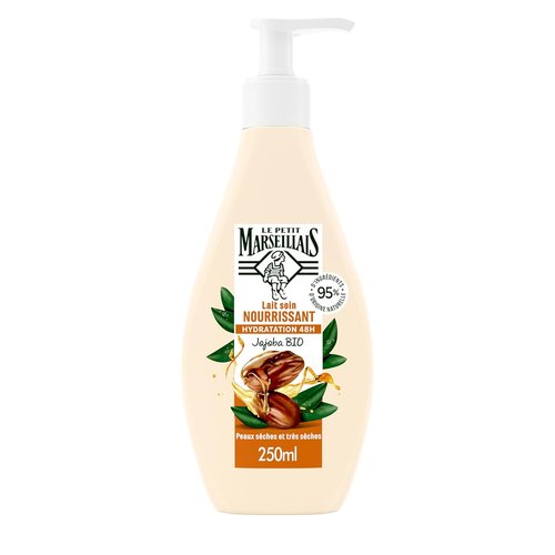 Le Petit Marseillais Jojoba Oil Body Lotion - 48H Moisturizing & Soothing | 2 x 250ml