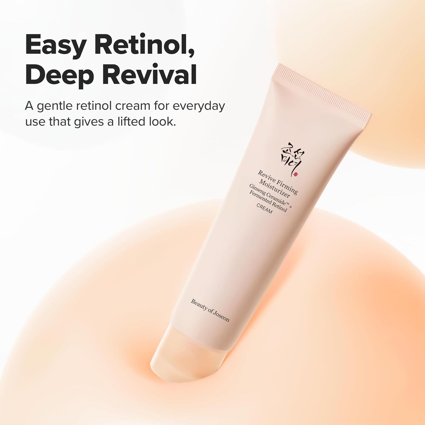 Beauty of Joseon Revive Firming Moisturizer - Ginseng Ceramide & Fermented Retinol for Dry Skin | 60ml