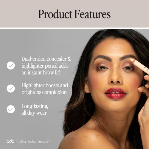 Bdb Brow Duo Pencil - Creamy Blendable Concealer & Buildable Highlighter | Perfect for All Skin Tones