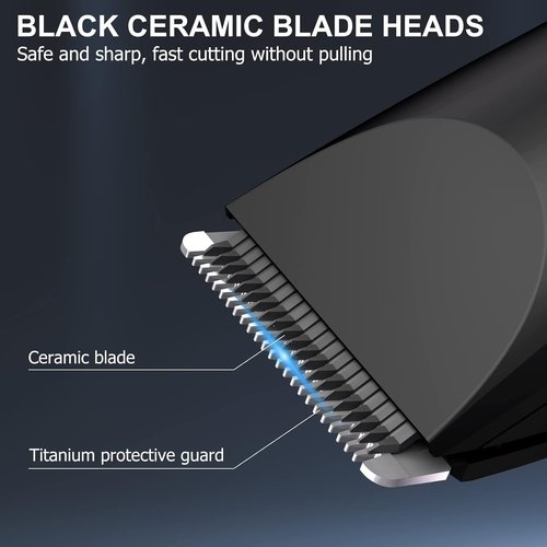 OLOV Electric Body Hair Trimmer - Versatile Wet/Dry Groomer for Men & Women - Waterproof, USB Rechargeable, Black