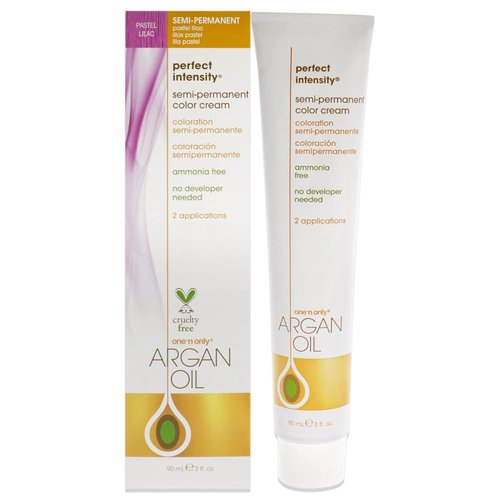 One n Only Argan Oil Hair Color Cream - Perfect Intensity Pastel Lilac - 3 oz Semi-Permanent Formula