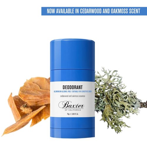 Baxter of California Deodorant - Aluminum & Alcohol-Free Clear Stick | Cedarwood & Oakmoss, 2.65 Oz