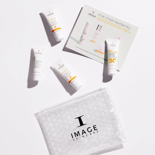 IMAGE Skincare | Five Star Favorites Introductory Skin Care Set - 4 Steps for Brighter, Healthier Skin | Travel Size