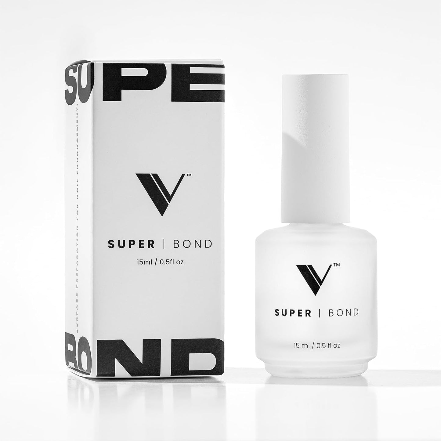 V Beauty Pure Super Bond Nail Primer - Long-Lasting, Low-Odor Formula for Gel & Acrylic Nails | 15 ml Nail Care Product