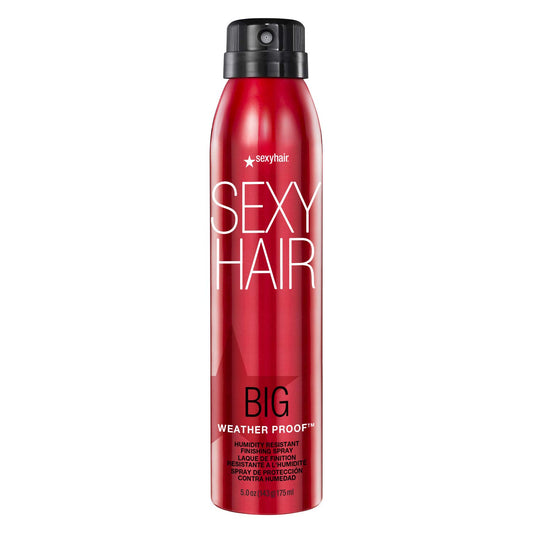 SexyHair Big Weather Proof Finishing Spray - Humidity Resistant, 5 Oz | Smooths Frizz for All Hair Types