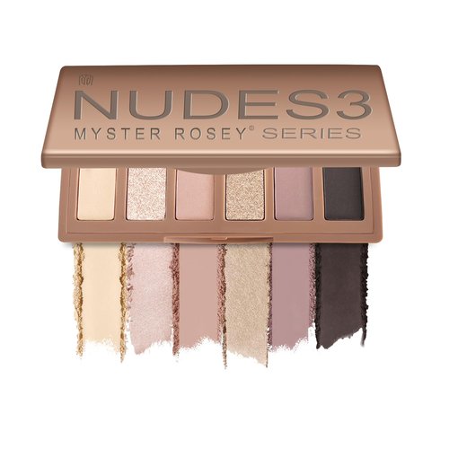 MYSTER ROSEY Mini Eyeshadow Palette - Velvety Matte Finish with 6 Nude Taupe & Brown Shades | Travel-Friendly, Vegan, Cruelty-Free