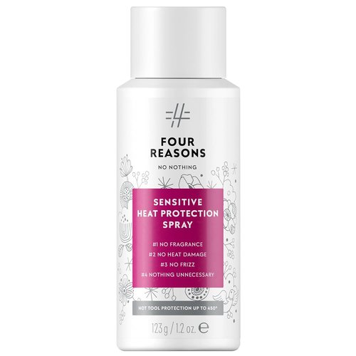 No Nothing Sensitive Heat Protection Spray - Vegan, Unscented Hair Protectant | Travel Size Frizz Control