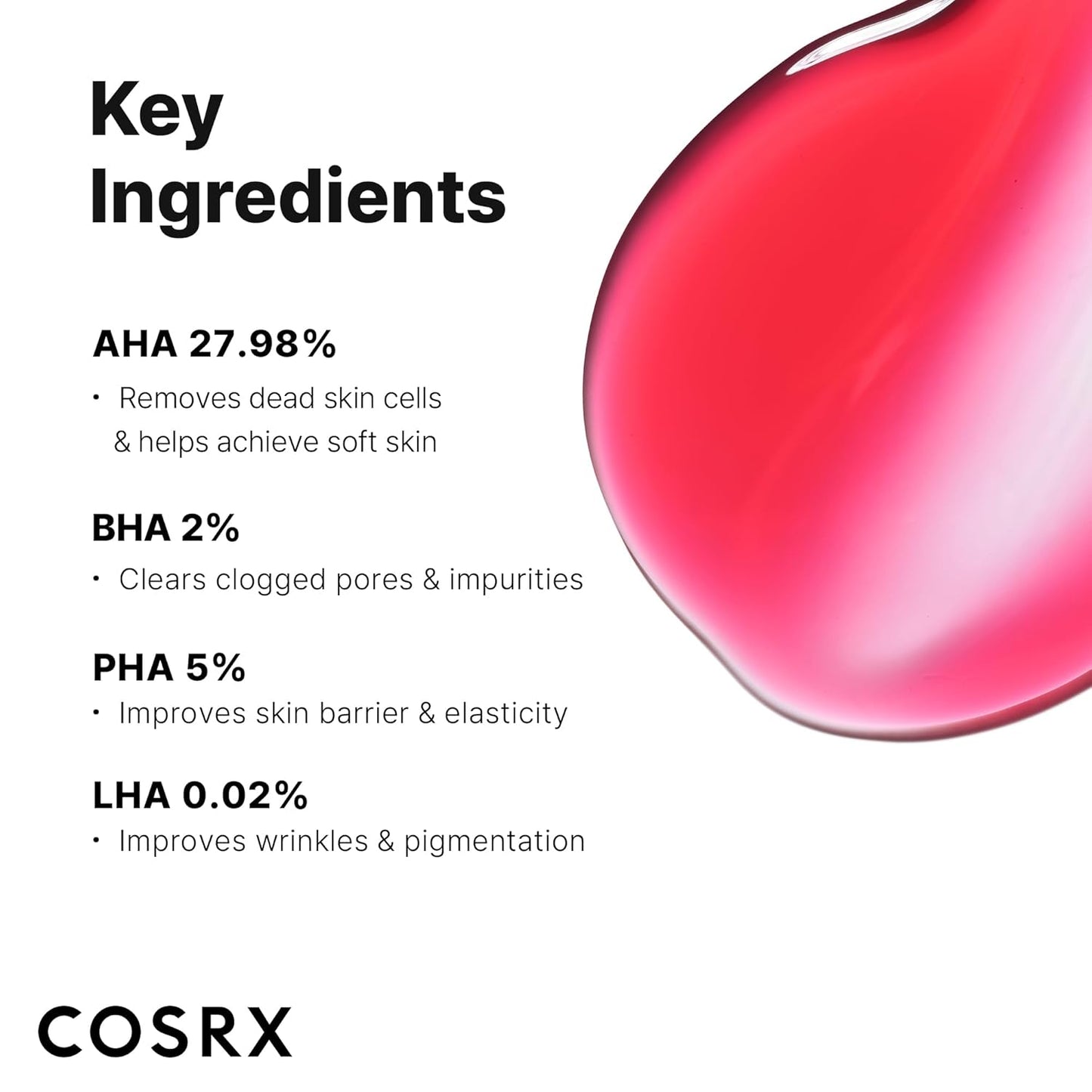 COSRX AHA BHA PHA LHA 35% Peel - Chemical Exfoliating Gel for Dull, Oily Skin | 1.01 fl. oz / 30 ml