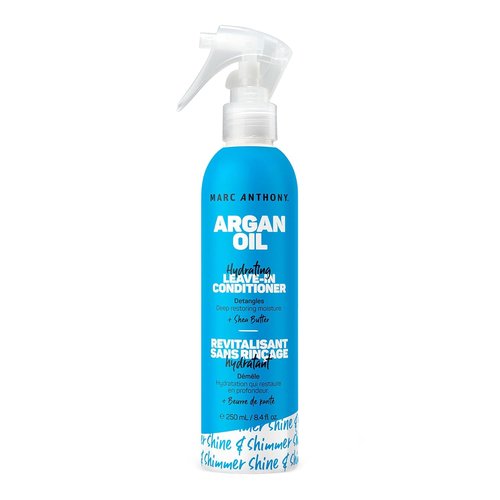Marc Anthony Argan Oil Leave-In Conditioner - Lightweight Hydrating Formula for All Hair Types | Moisturizes, Strengthens & Detangles