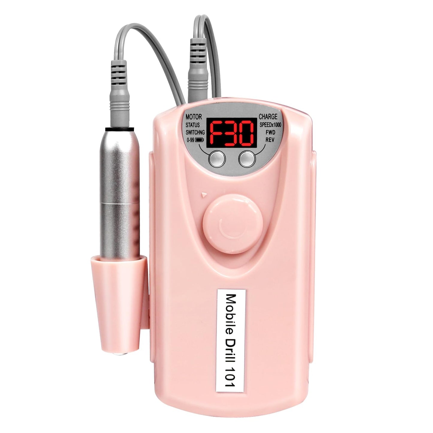 MEKK Cordless Nail Drill Pro: 30000 RPM Rechargeable Electric Nail File, Lightweight & Quiet for Acrylic, Gel Nails, Manicures & Pedicures – Professional & Home Use