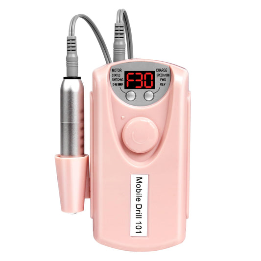 MEKK Cordless Nail Drill Pro: 30000 RPM Rechargeable Electric Nail File, Lightweight & Quiet for Acrylic, Gel Nails, Manicures & Pedicures – Professional & Home Use