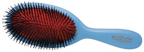 Mason Pearson Small Extra Pure Bristle Hairbrush - Luxurious Blue Design for Effortless Styling