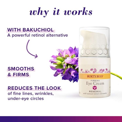 Burt's Bees Renewal Eye Cream - Firming & Smoothing Formula with Hibiscus | 0.58 Ounce