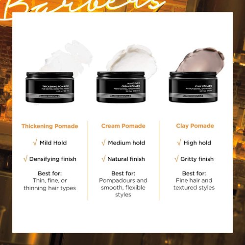 Redken Brews Cream Pomade For Men - Medium Hold With Natural Finish | Ideal For All Hair Types