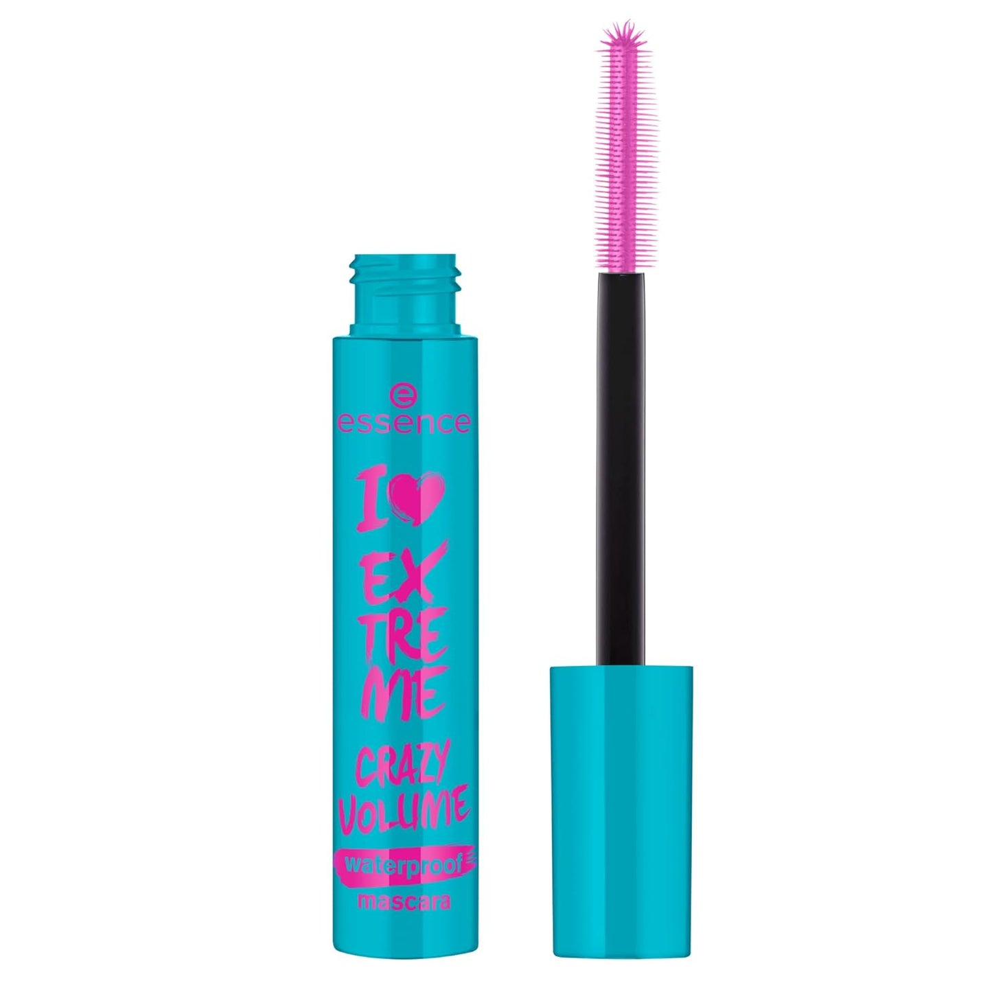 Essence | I Love Extreme Crazy Volume Waterproof Mascara - Volumizing, Long-Lasting & Vegan | Paraben-Free, Alcohol-Free, Microplastic-Free