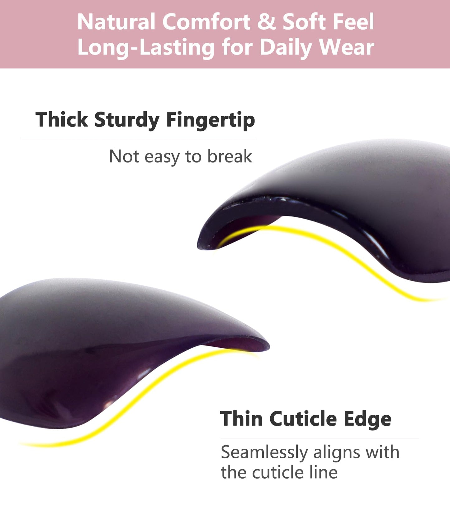 Artquee Press on Nails Short Soft Nude Square False Tips Glossy Reusable Fake Stick on Nails Kit for Women - 30 PCS 15 Sizes