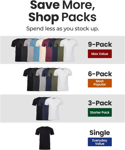 INTO THE AM Men's T-Shirts - Soft Cotton Blend Crew Neck Tee | Athletic Fit Casual Wear (S-4XL)