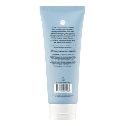Naturium Multi-Calm Cream Cleanser - Hydrating Face Wash for Eczema-Prone Skin | 210 mL / 7.1 fl oz