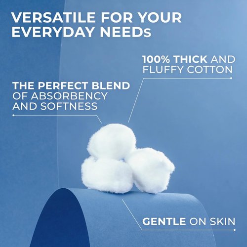 Q-tips Cotton Swabs 300 Count - Jumbo Cotton Balls 100 Count | Essential for Home, First Aid & Beauty
