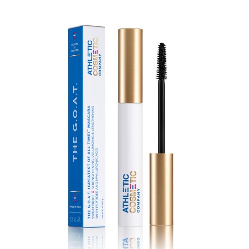 G.O.A.T Waterproof Mascara - Clean, Vegan Formula with Peptides & Hyaluronic Acid | Smudge-Proof & Volumizing
