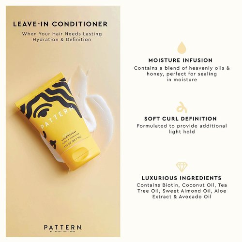 PATTERN Beauty Texture Travel Kit - Perfect for Curly & Coily Hair 3a-4c | Includes Leave-In Conditioner, Intensive Conditioner & Cleansing Shampoo