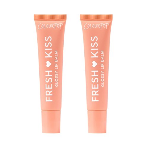ColourPop Fresh Kiss Glossy Lip Balm - Hydrating Formula with Peptides & Vitamin E - Mango Sorbet (2 Count)