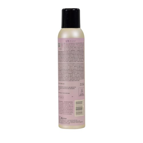 Davines Dry Texturizer Spray - Medium Hold for Instant Volume & Piecey Texture | 8.45 Fl Oz