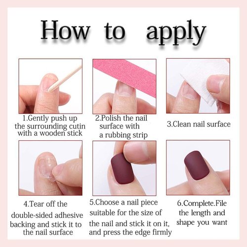 Polka Dot Press on Nails Short Almond Fake Nails Cute False Nails Press ons with White Dots Design Full Cover Stick on Nail for Women Manicure,Glossy | Reusable | Nail Sticky Tab | Easy Apply | 24Pcs
