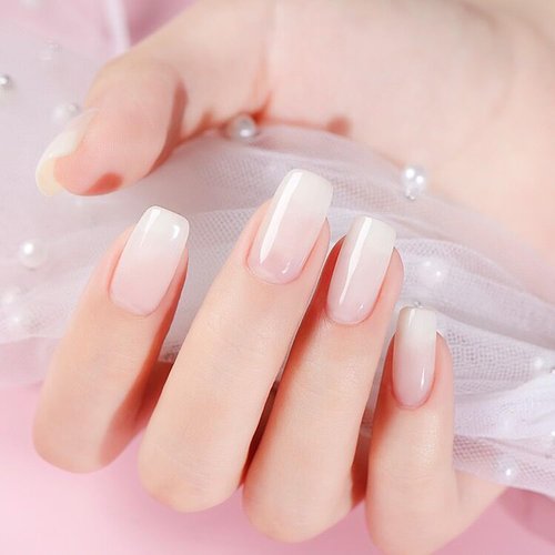 Vishine 4Pcs Jelly Nude Pink Milky White Rose Gel Nail Polish Set Sheer Clear Crystal Translucent French Manicure Gel Nail Polish Kit 8ML