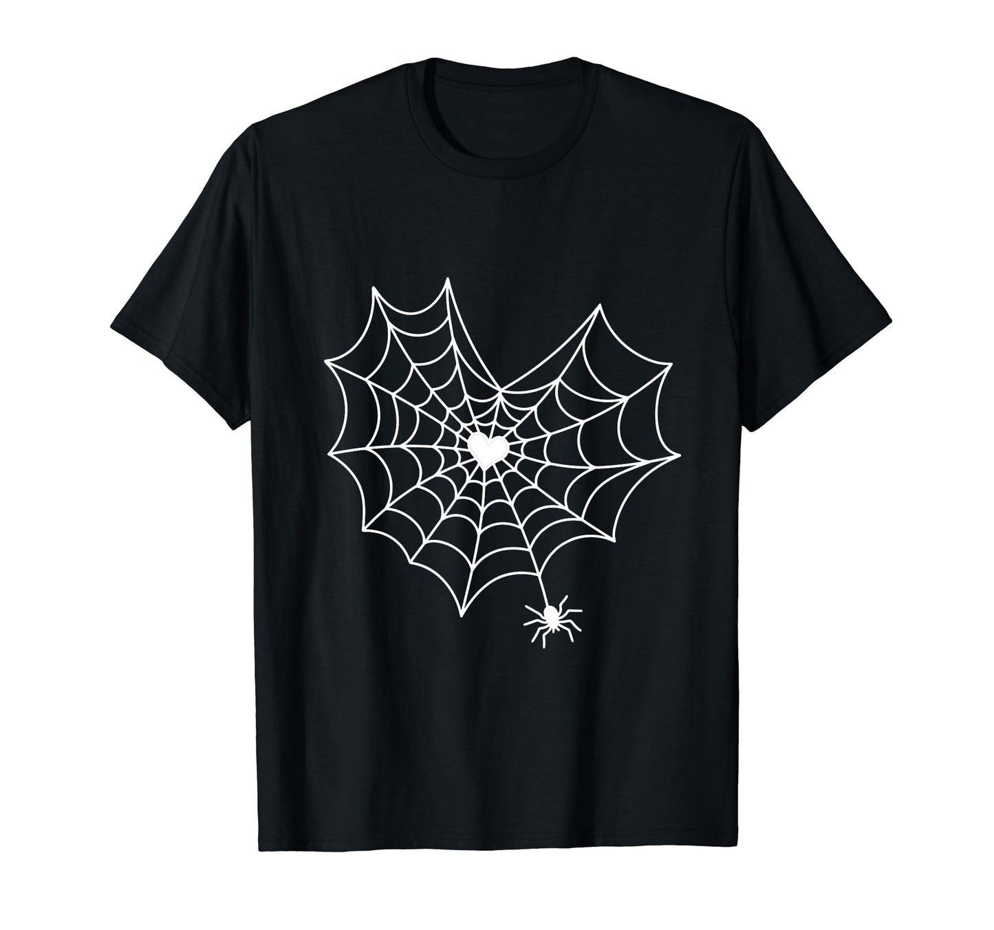 Halloween Heart Spider Web Costume T-Shirt