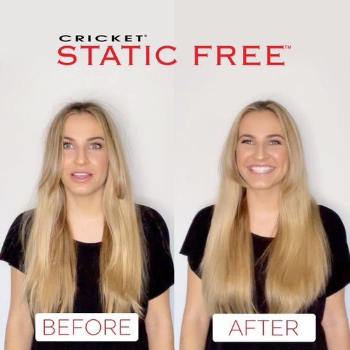 **Cricket Hair Brush - Static-Free Fast Flo Vent for Effortless Blow Drying & Styling | Light Pink**
