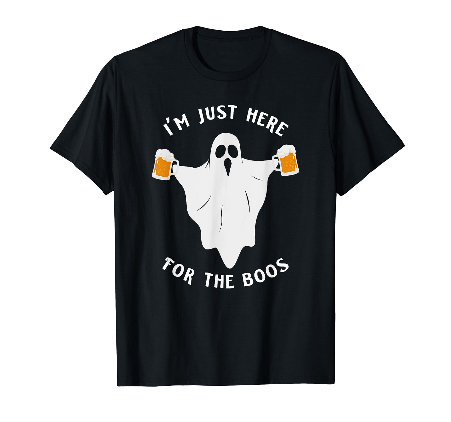 Funny Halloween Tee I'm just here for the boos costume gift T-Shirt