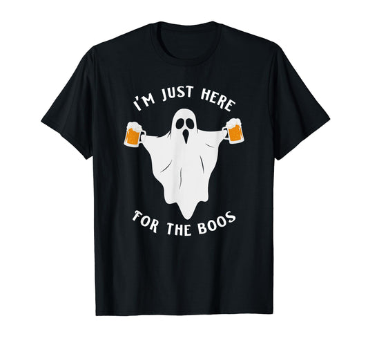 Funny Halloween Tee I'm just here for the boos costume gift T-Shirt