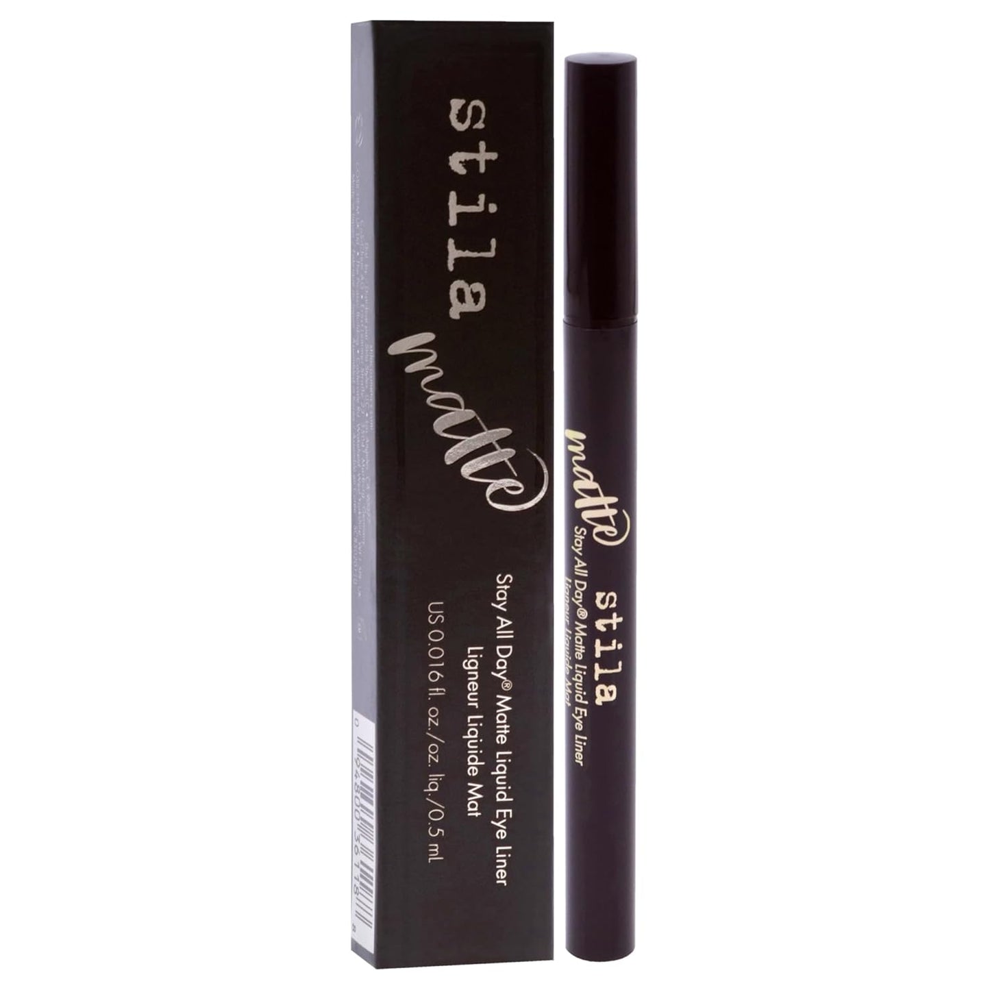 Stila Stay All Day® Matte Liquid Eye Liner - Long-Lasting, Smudge-Proof Formula | Deep Black Color