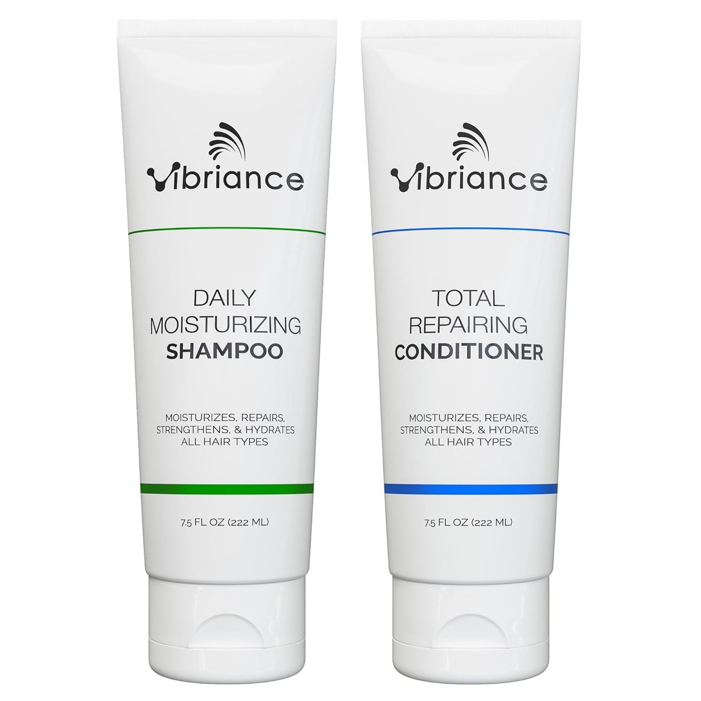 Vibriance Shampoo & Conditioner Set - Biotin-Infused Strengthening Wash for Dry, Damaged Hair | Deeply Hydrating