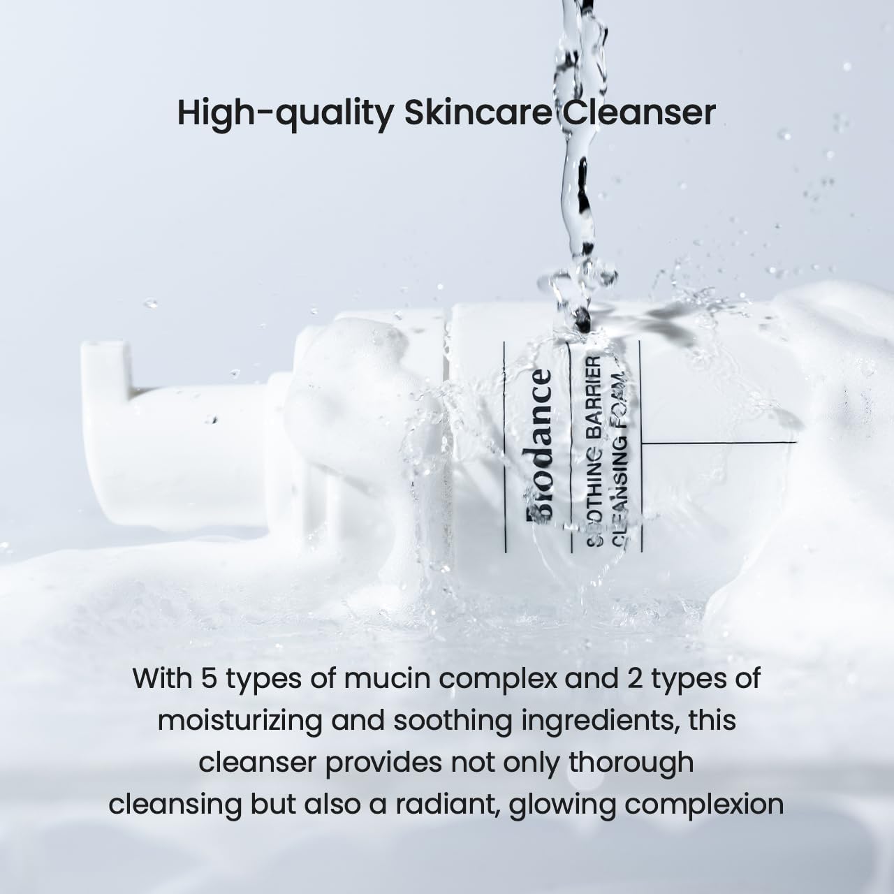 BIODANCE Soothing Barrier Cleansing Foam - Gentle Micro Bubble Facial Cleanser | 4.06 fl. oz, 120ml