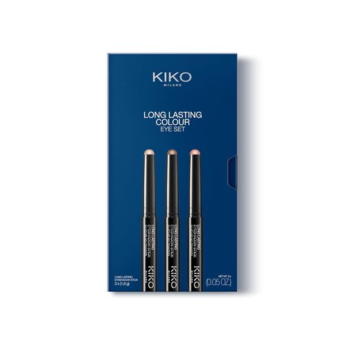 KIKO Milano Eyeshadow Set 01 - Long Lasting 24-Hour Hold | 3 Vibrant Eyeshadow Sticks