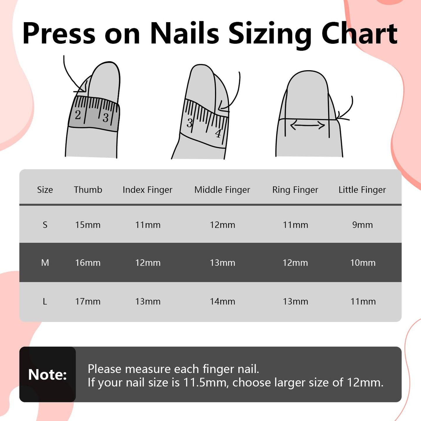 Handmade Press On Nails, Luxury & Custom Fake Nails 3D Handmade Reusable UV Finished False Nails, Hand-Painted Nails Design by Professional Nail Artist Salon Acrylic Nail Kit With Gift Box 10PCS-S